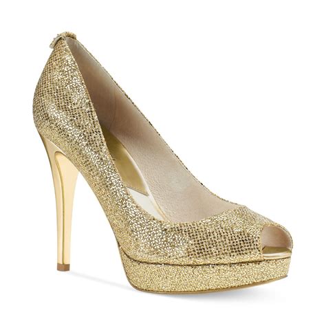 michael kors gold high heels|Michael Kors heels nordstrom.